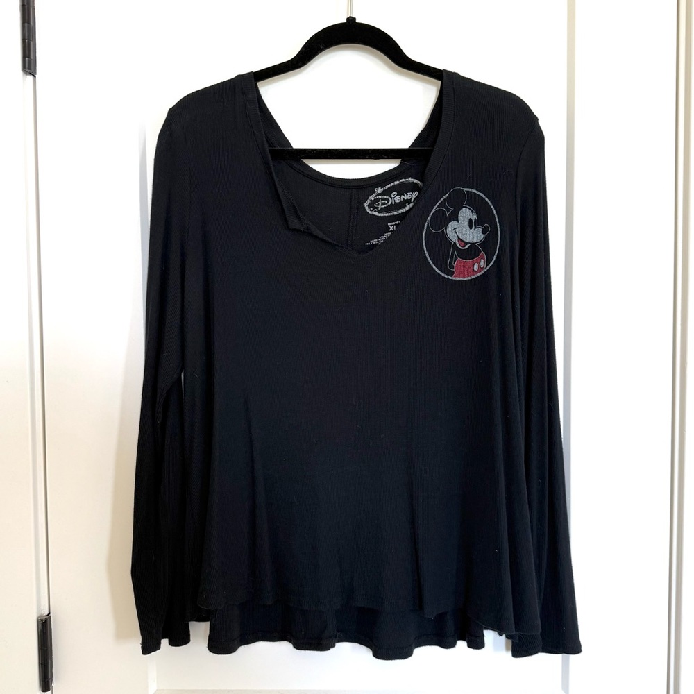 Ribbed Mickey Long Sleeve